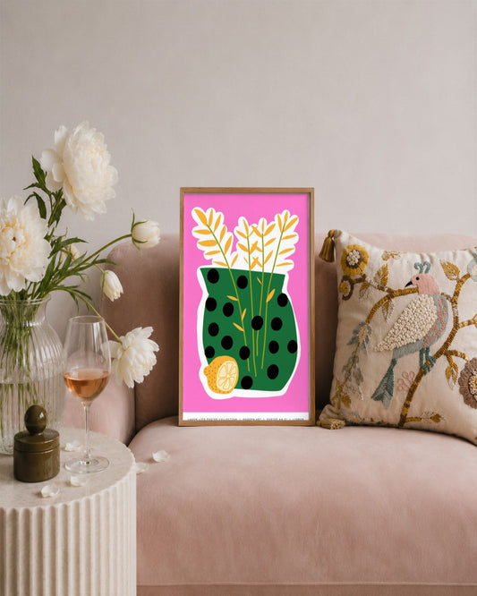 SENT Studio - Aesthetic Poster No. 27 - framed print in a styled room
