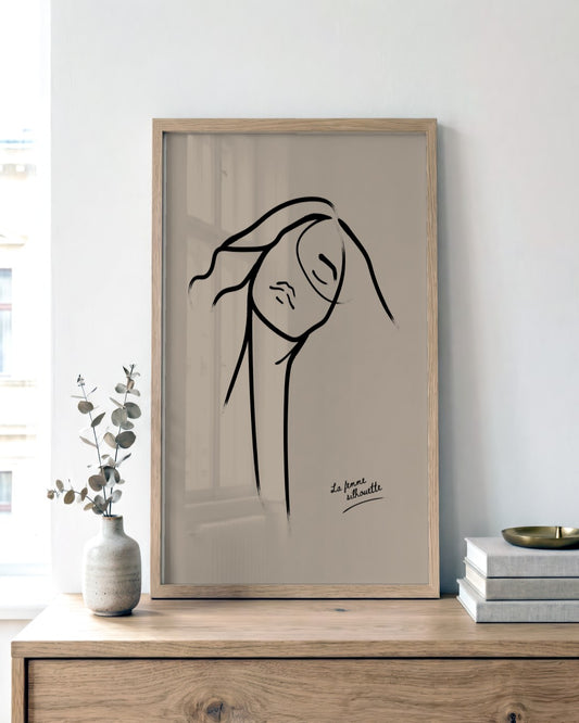 SENT Studio - Bohemian Poster No. 58 - framed print in a styled room