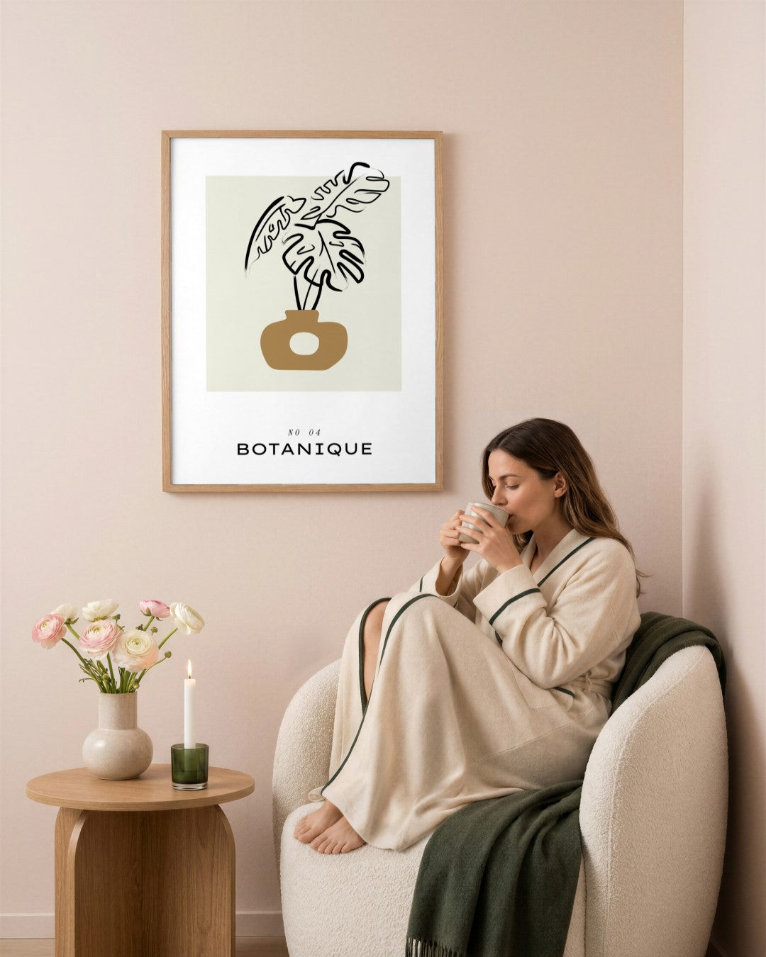 SENT Studio - Bohemian Poster No. 79 - framed print in a styled room