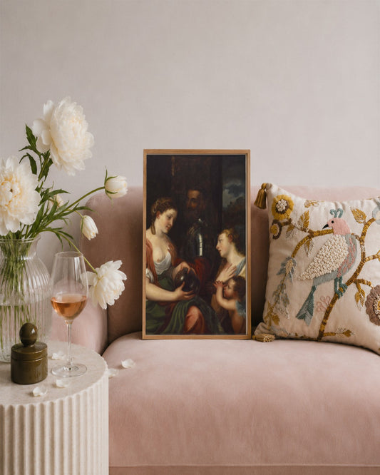 Renaissance Masters - Renaissance Masterpiece No. 76 - framed print in a styled room