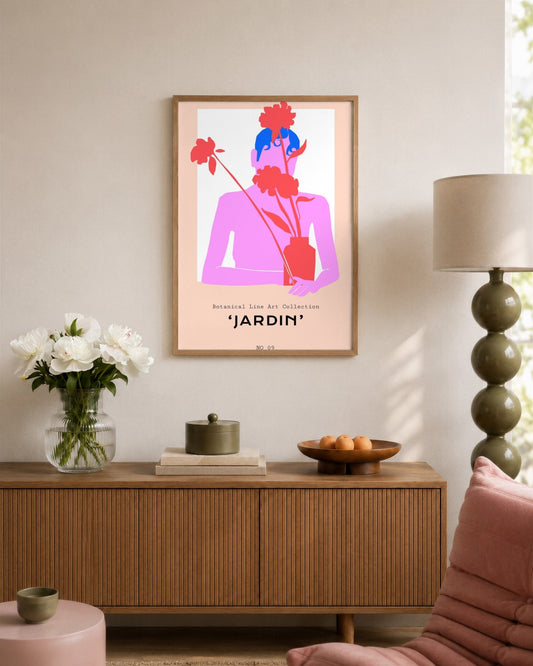SENT Studio - Abstract Poster No. 29 - framed print in a styled room