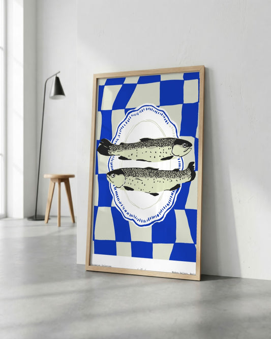 SENT Studio - Cravings Poster No. 17 - framed print in a styled room
