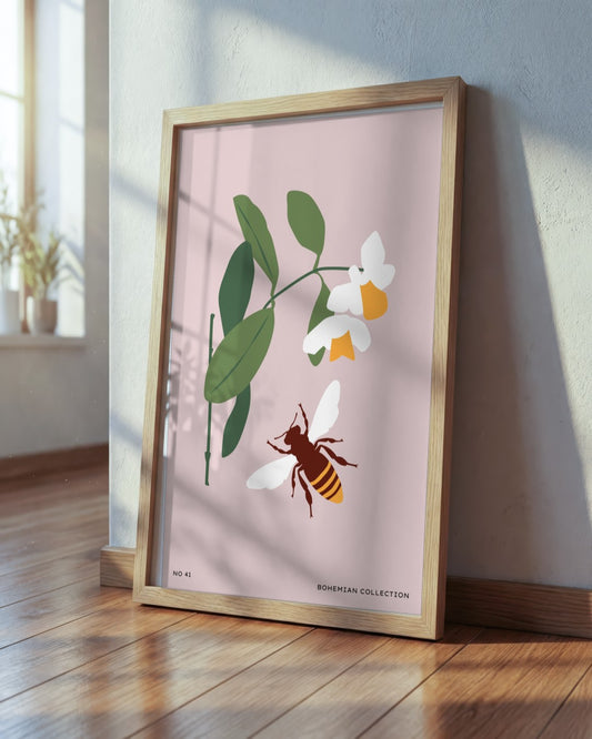 SENT Studio - Botanical Poster No. 38 - framed print in a styled room