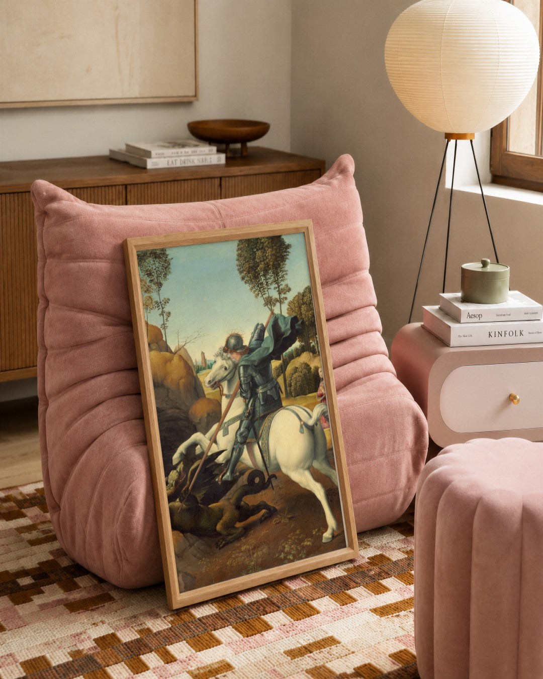 Renaissance Masters - Renaissance Masterpiece No. 224 - framed print in a styled room