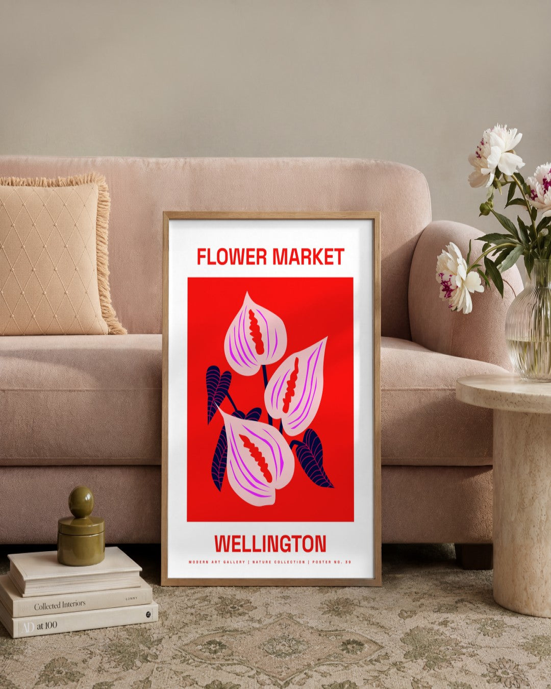 SENT Studio - Artistic Poster No. 39 - framed print in a styled room