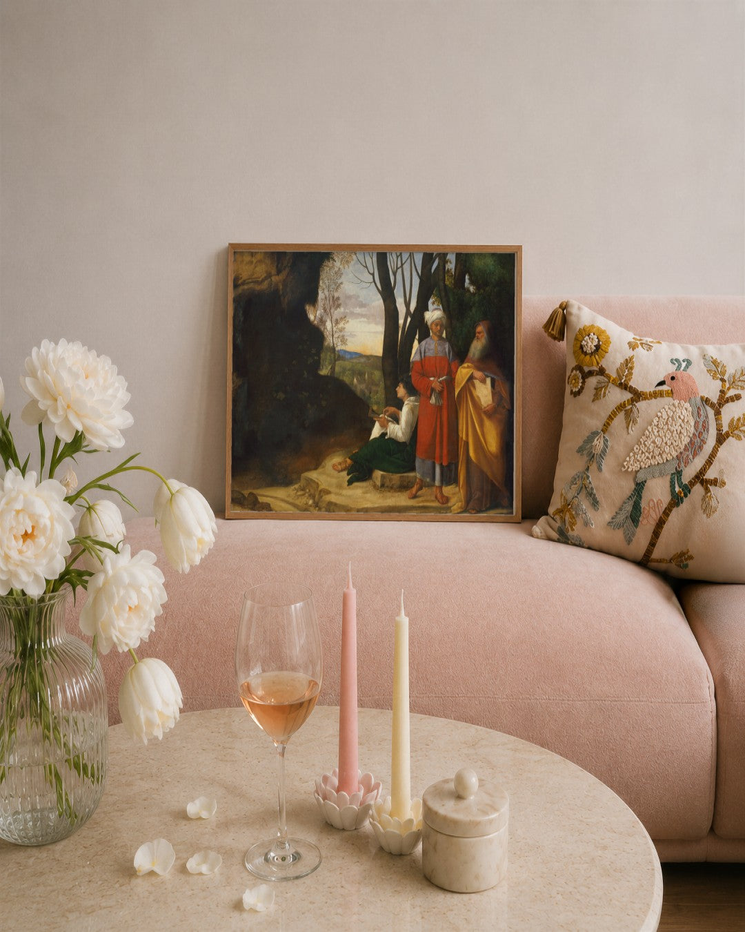 Renaissance Masters - Renaissance Masterpiece No. 214 - framed print in a styled room