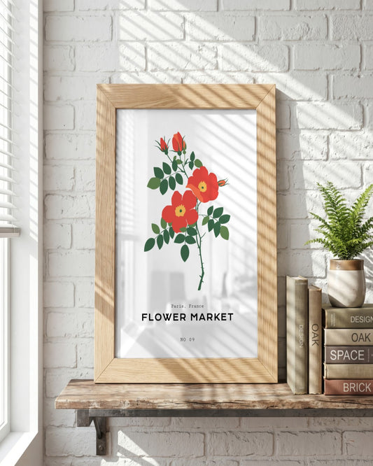 SENT Studio - Botanical Poster No. 62 - framed print in a styled room
