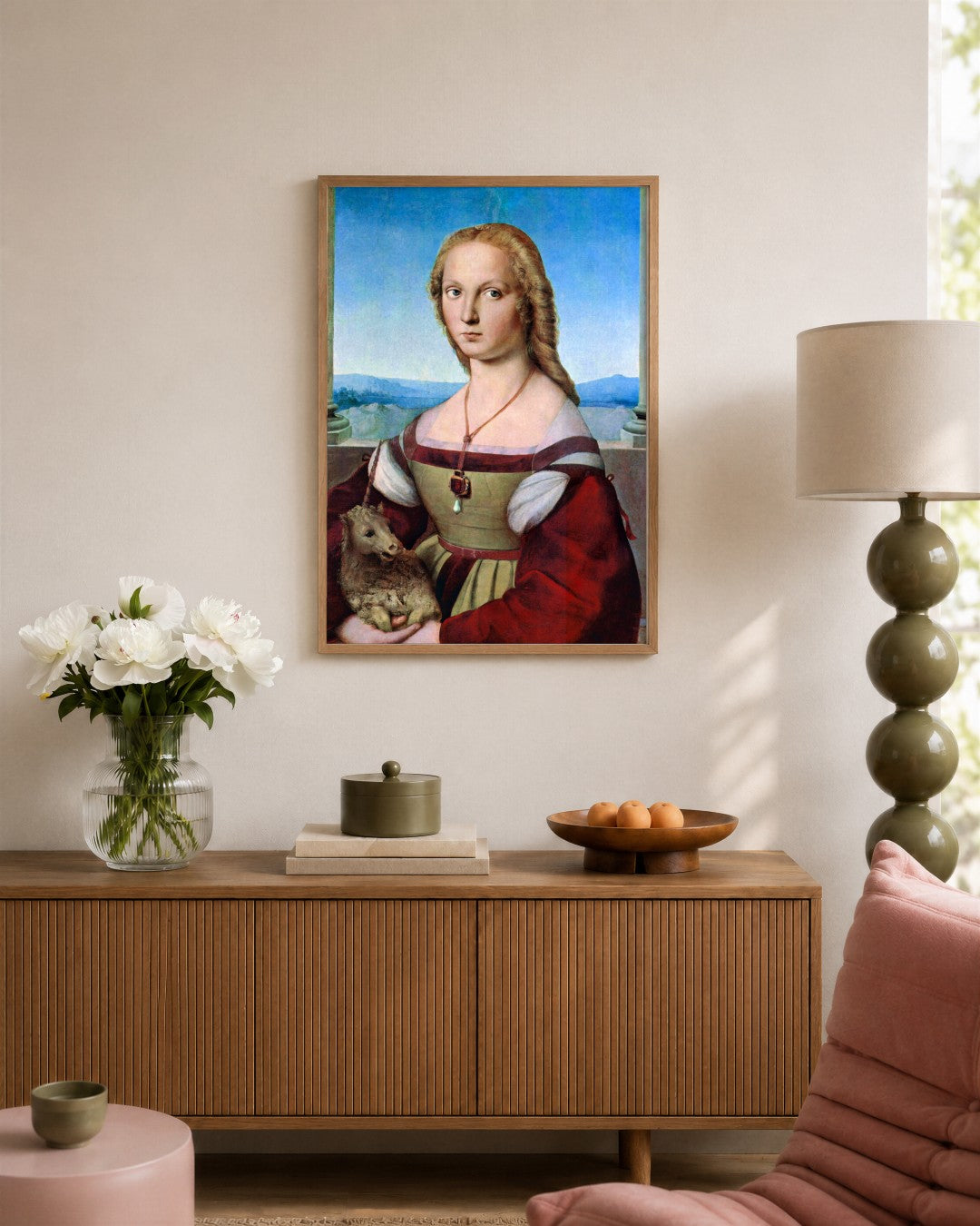 Renaissance Masters - Renaissance Masterpiece No. 299 - framed print in a styled room