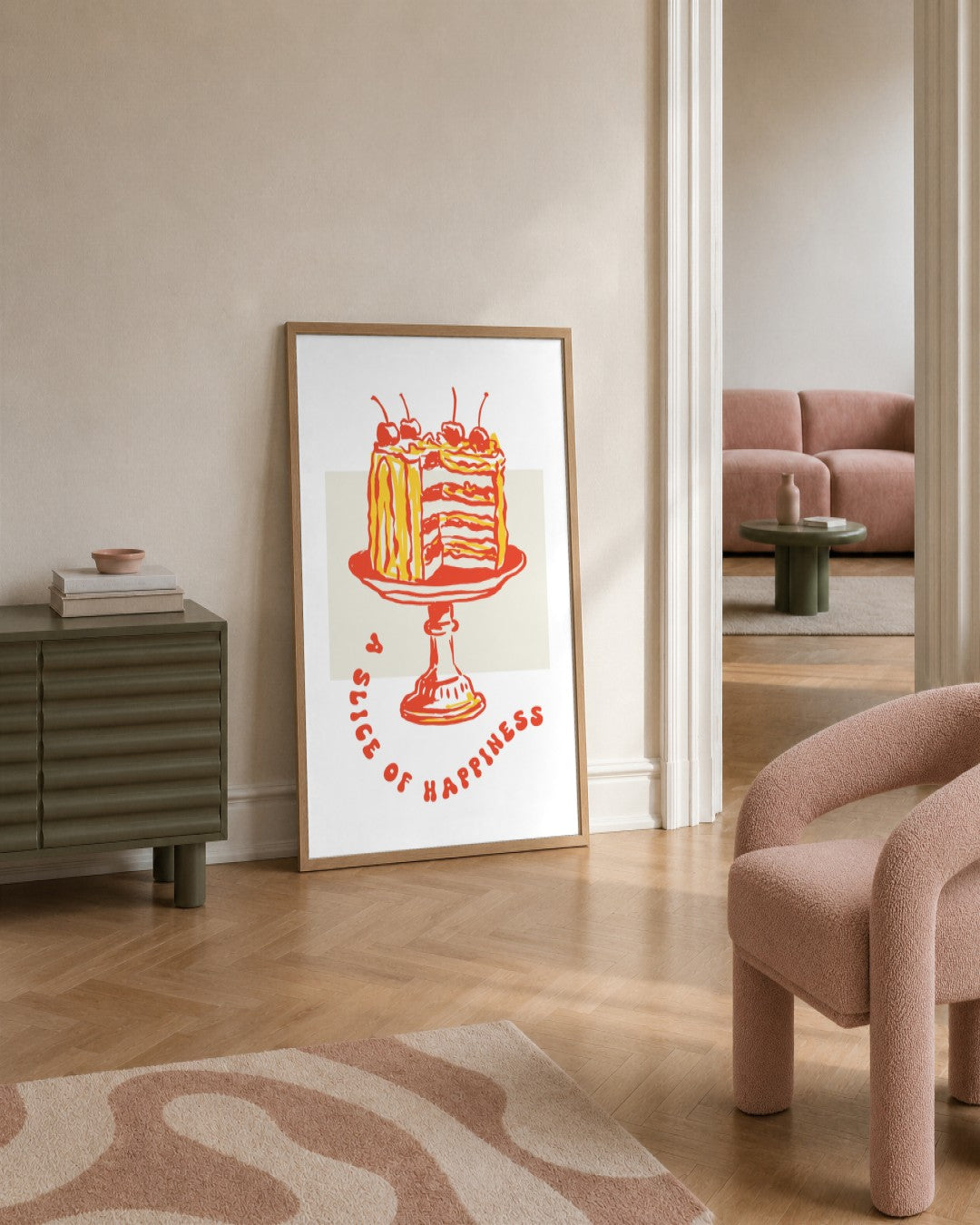 SENT Studio - Cravings Poster No. 36 - framed print in a styled room