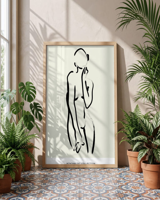 SENT Studio - Bohemian Poster No. 22 - framed print in a styled room