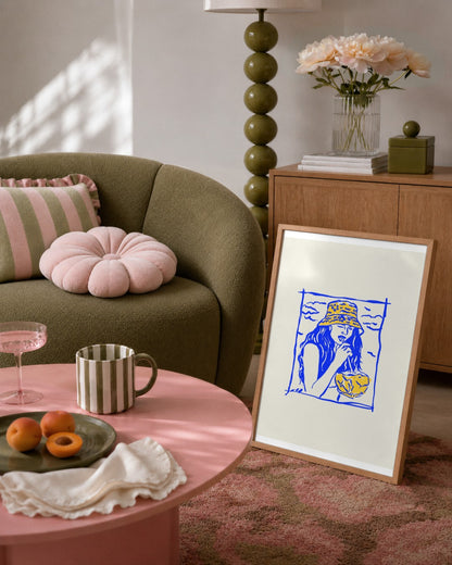 SENT Studio - Cravings Poster No. 54 - framed print in a styled room