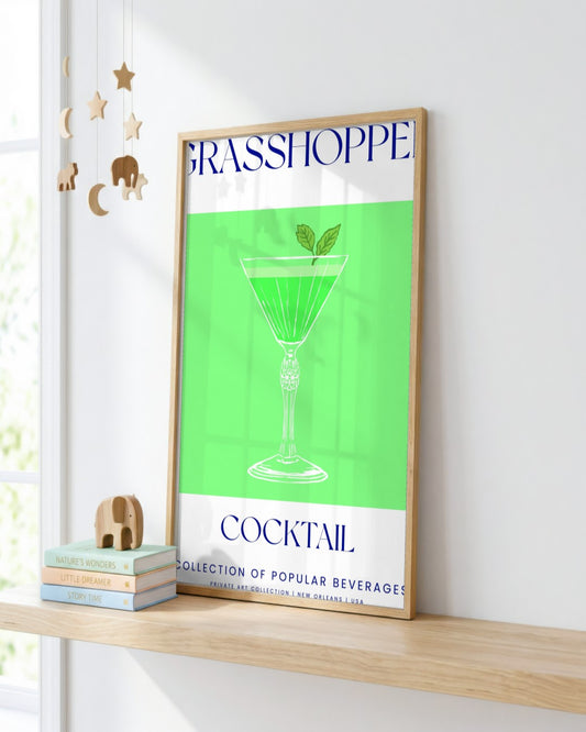 SENT Studio - Cocktail Poster No. 39 - framed print in a styled room