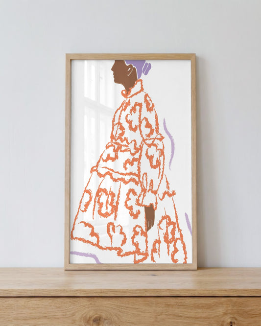 SENT Studio - Blooming Flowers Poster No. 59 - framed print in a styled room
