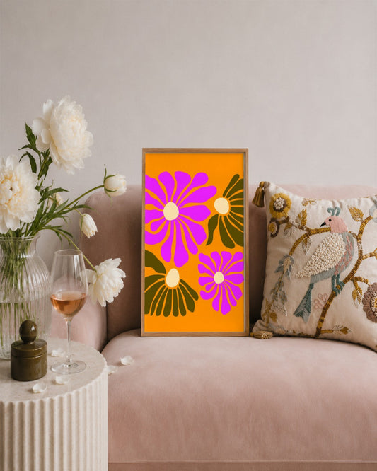 SENT Studio - Artistic Poster No. 17 - framed print in a styled room