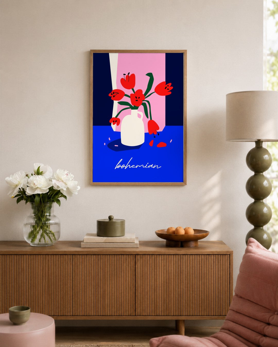 SENT Studio - Artistic Poster No. 56 - framed print in a styled room