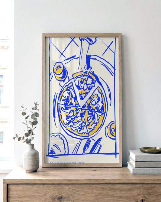 SENT Studio - Cravings Poster No. 50 - framed print in a styled room