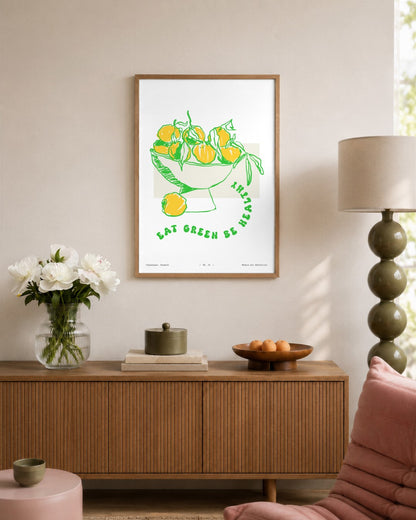 SENT Studio - Cravings Poster No. 34 - framed print in a styled room