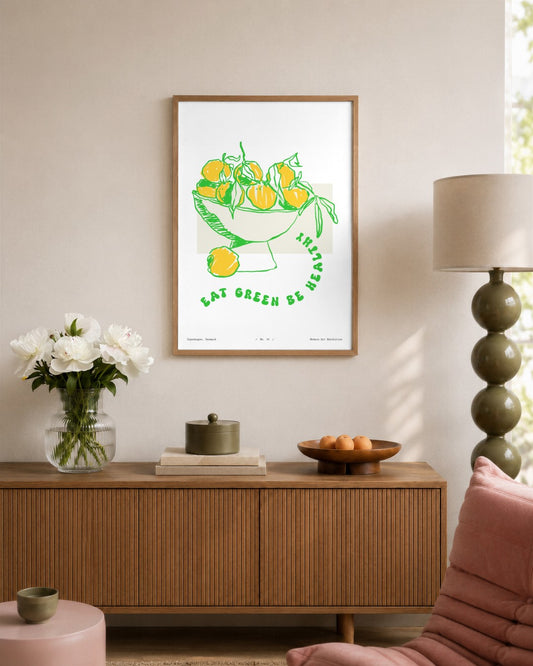 SENT Studio - Cravings Poster No. 34 - framed print in a styled room