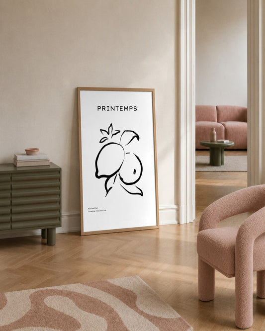 SENT Studio - Bohemian Poster No. 55 - framed print in a styled room