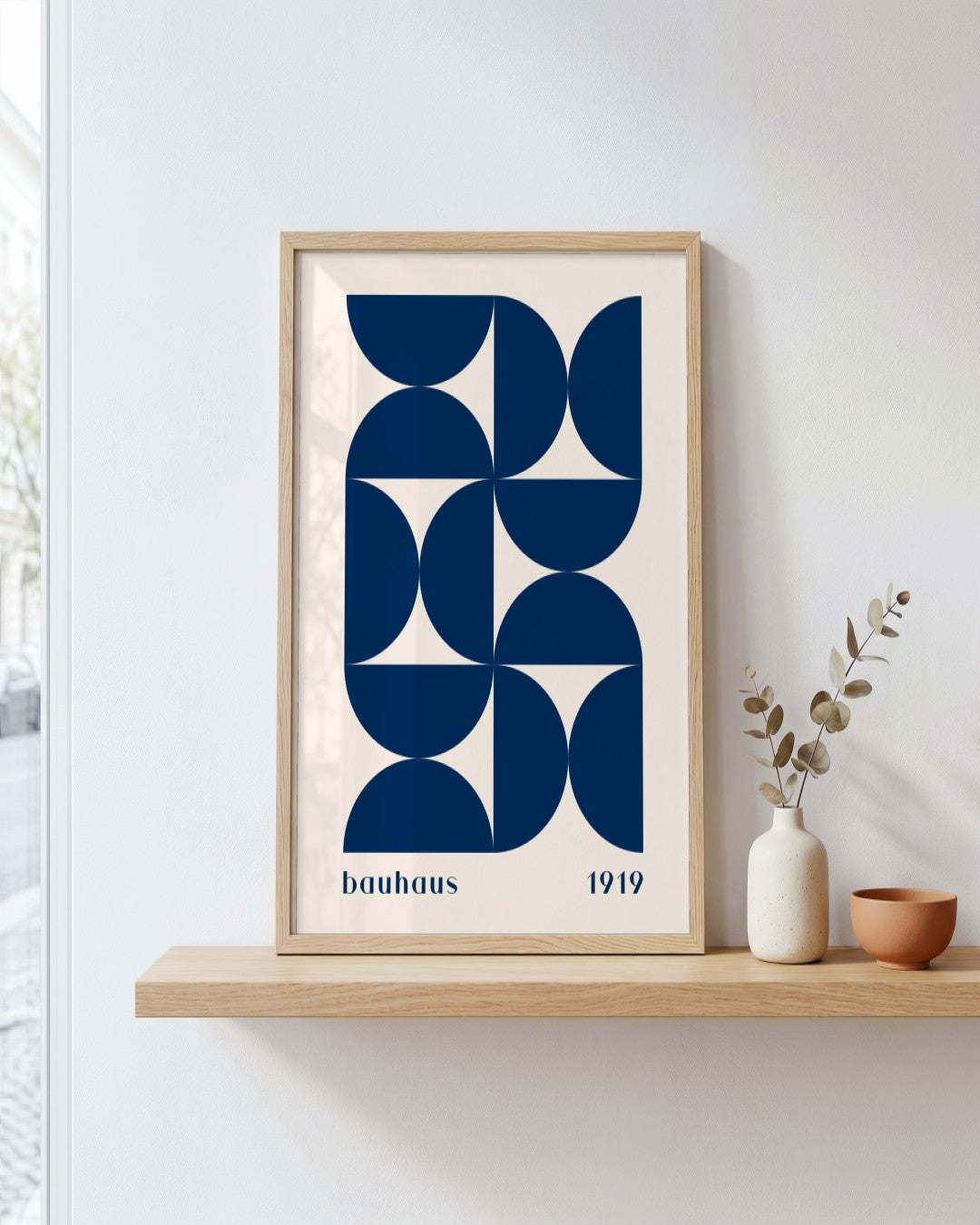 Bauhaus - Poster No. 33 - framed print in a styled room