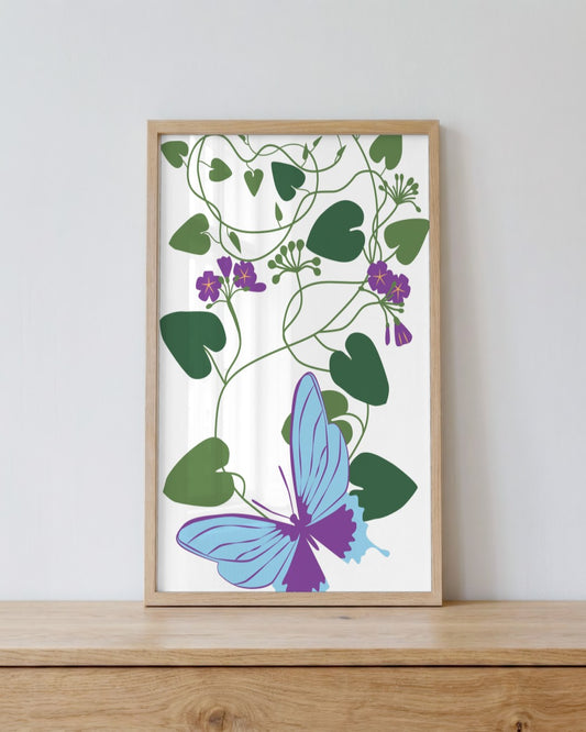 SENT Studio - Botanical Poster No. 34 - framed print in a styled room