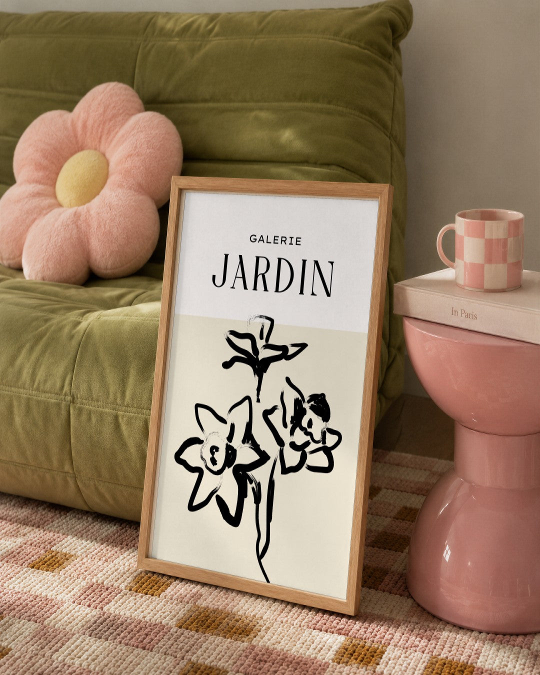 SENT Studio - Bohemian Poster No. 71 - framed print in a styled room