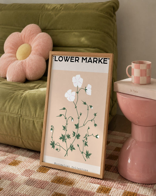 SENT Studio - Botanical Poster No. 13 - framed print in a styled room