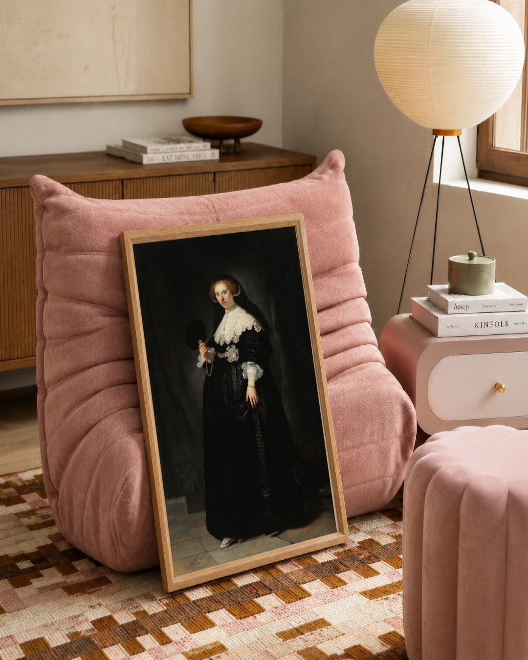 Renaissance Masters - Renaissance Masterpiece No. 375 - framed print in a styled room