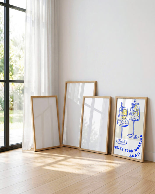SENT Studio - Cravings Poster No. 33 - framed print in a styled room