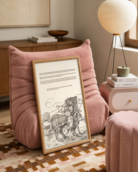 Renaissance Masters - Renaissance Masterpiece No. 97 - framed print in a styled room