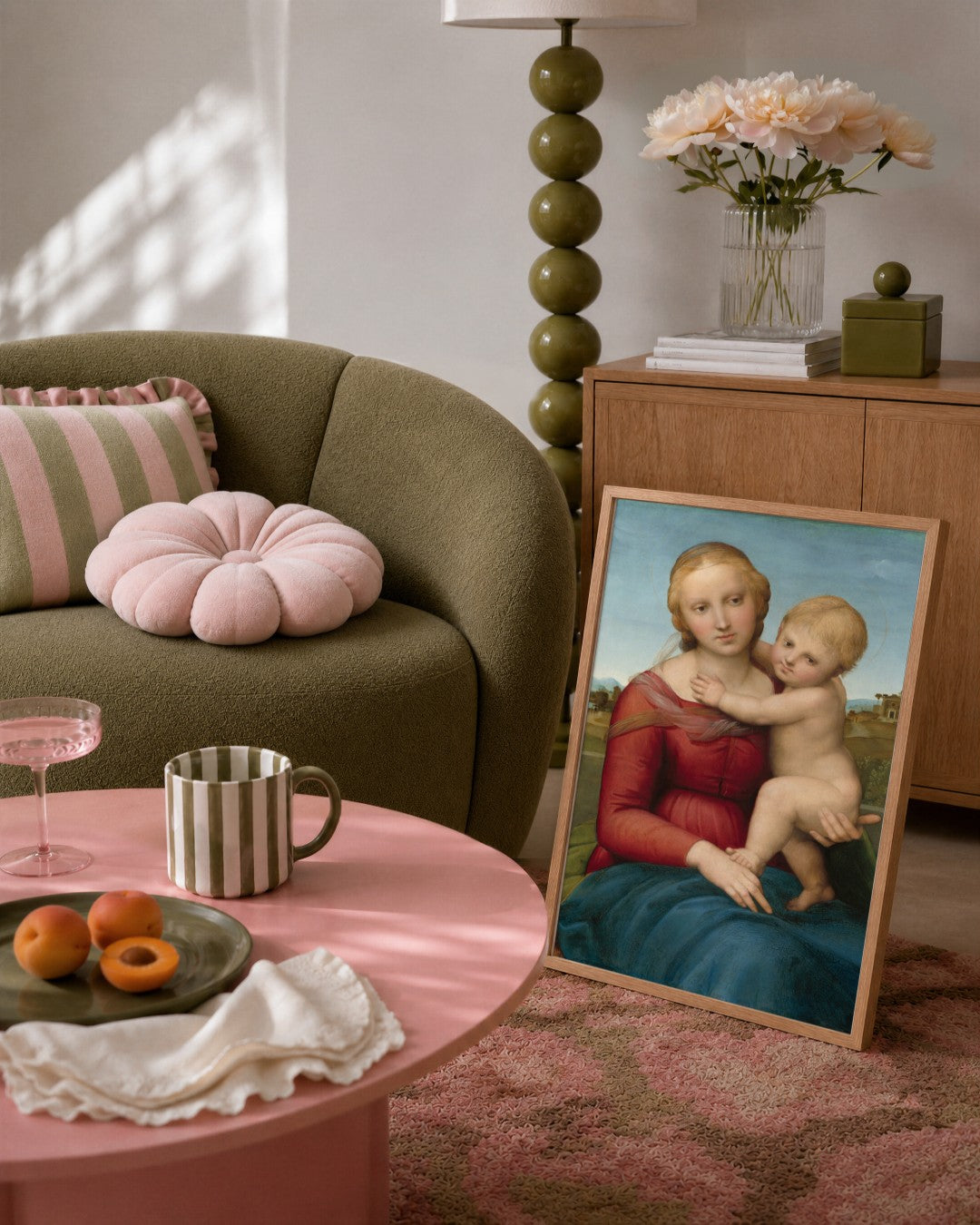 Renaissance Masters - Renaissance Masterpiece No. 216 - framed print in a styled room