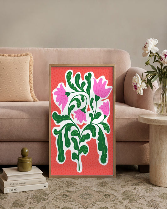 SENT Studio - Aesthetic Poster No. 34 - framed print in a styled room