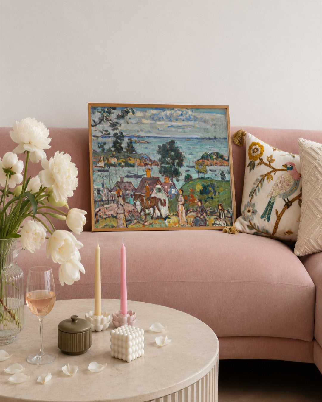 Renaissance Masters - Renaissance Masterpiece No. 122 - framed print in a styled room