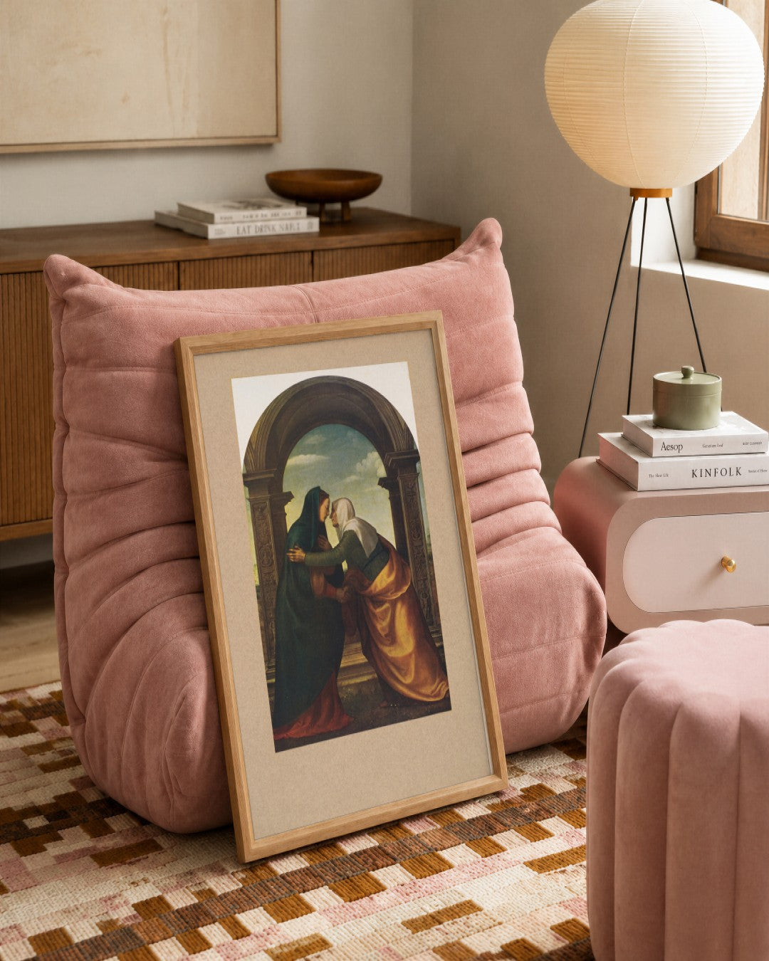Renaissance Masters - Renaissance Masterpiece No. 381 - framed print in a styled room