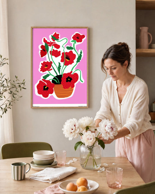 SENT Studio - Aesthetic Poster No. 49 - framed print in a styled room