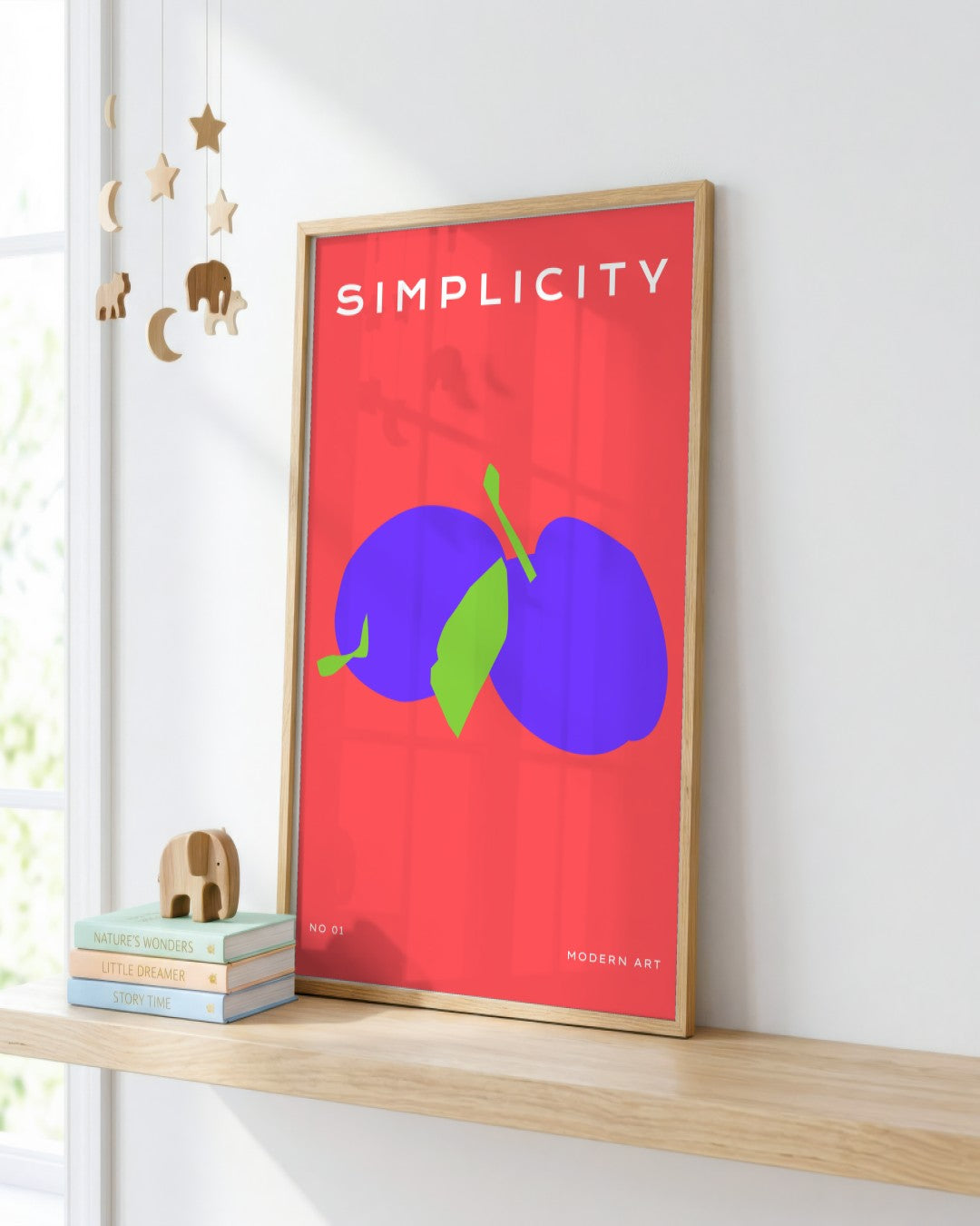 SENT Studio - Abstract Poster No. 63 - framed print in a styled room