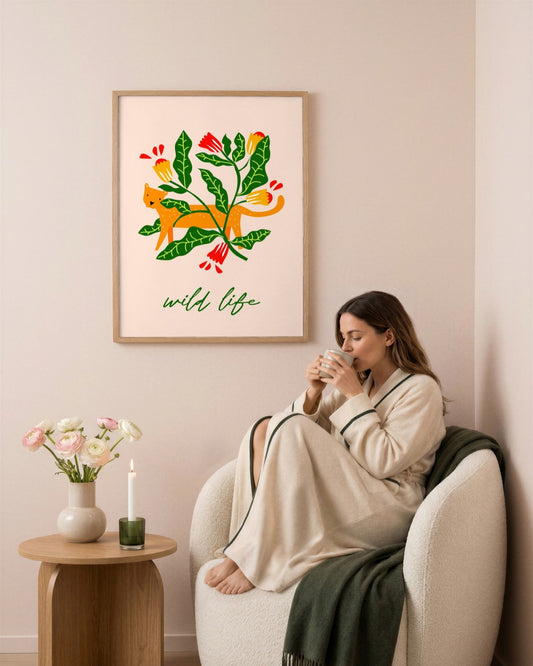 SENT Studio - Artistic Poster No. 14 - framed print in a styled room