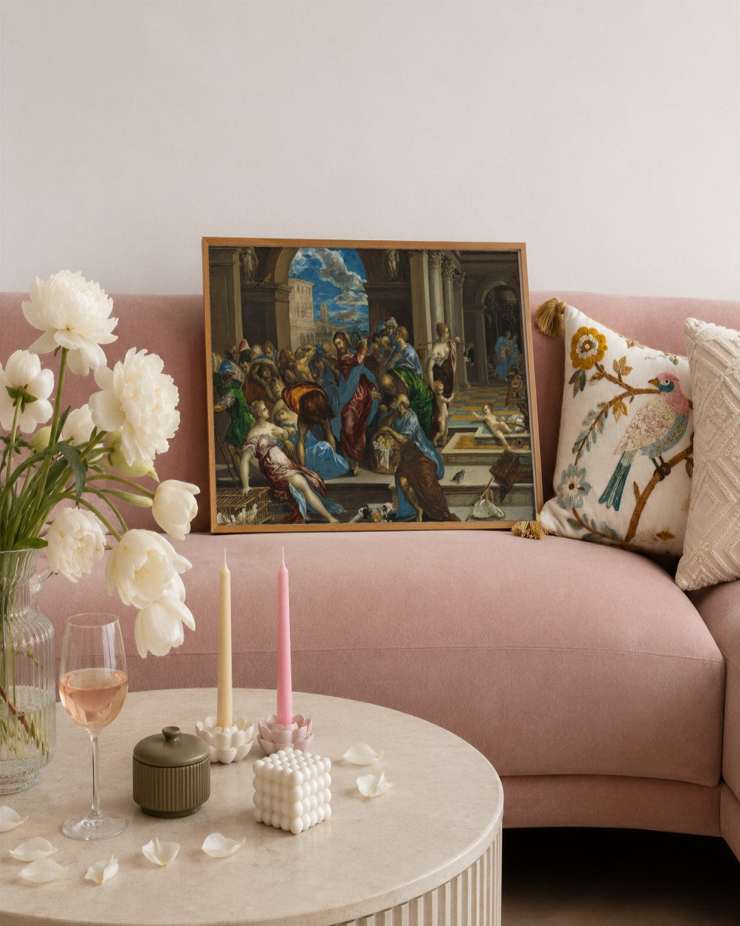 Renaissance Masters - Renaissance Masterpiece No. 233 - framed print in a styled room