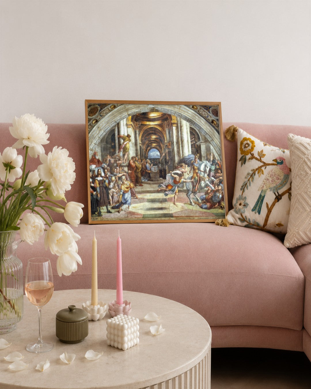 Renaissance Masters - Renaissance Masterpiece No. 302 - framed print in a styled room