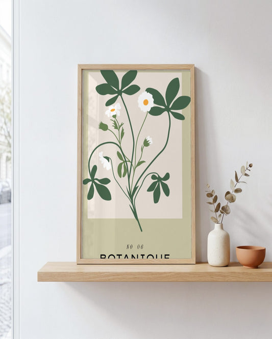 SENT Studio - Botanical Poster No. 4 - framed print in a styled room