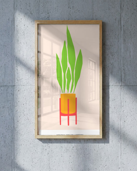 SENT Studio - Abstract Poster No. 22 - framed print in a styled room