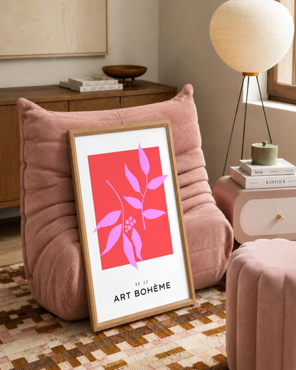 SENT Studio - Abstract Poster No. 59 - framed print in a styled room