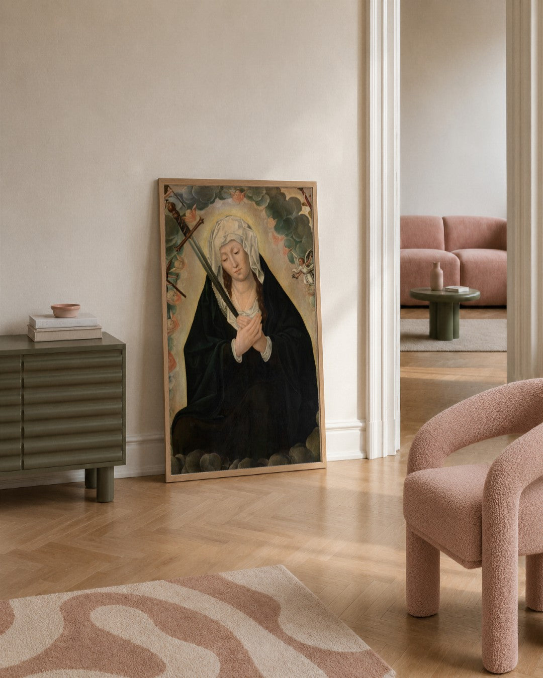 Renaissance Masters - Renaissance Masterpiece No. 391 - framed print in a styled room