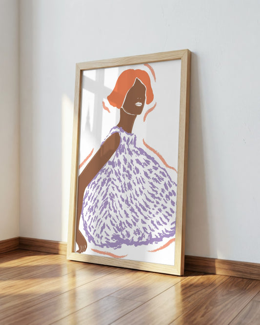 SENT Studio - Blooming Flowers Poster No. 58 - framed print in a styled room