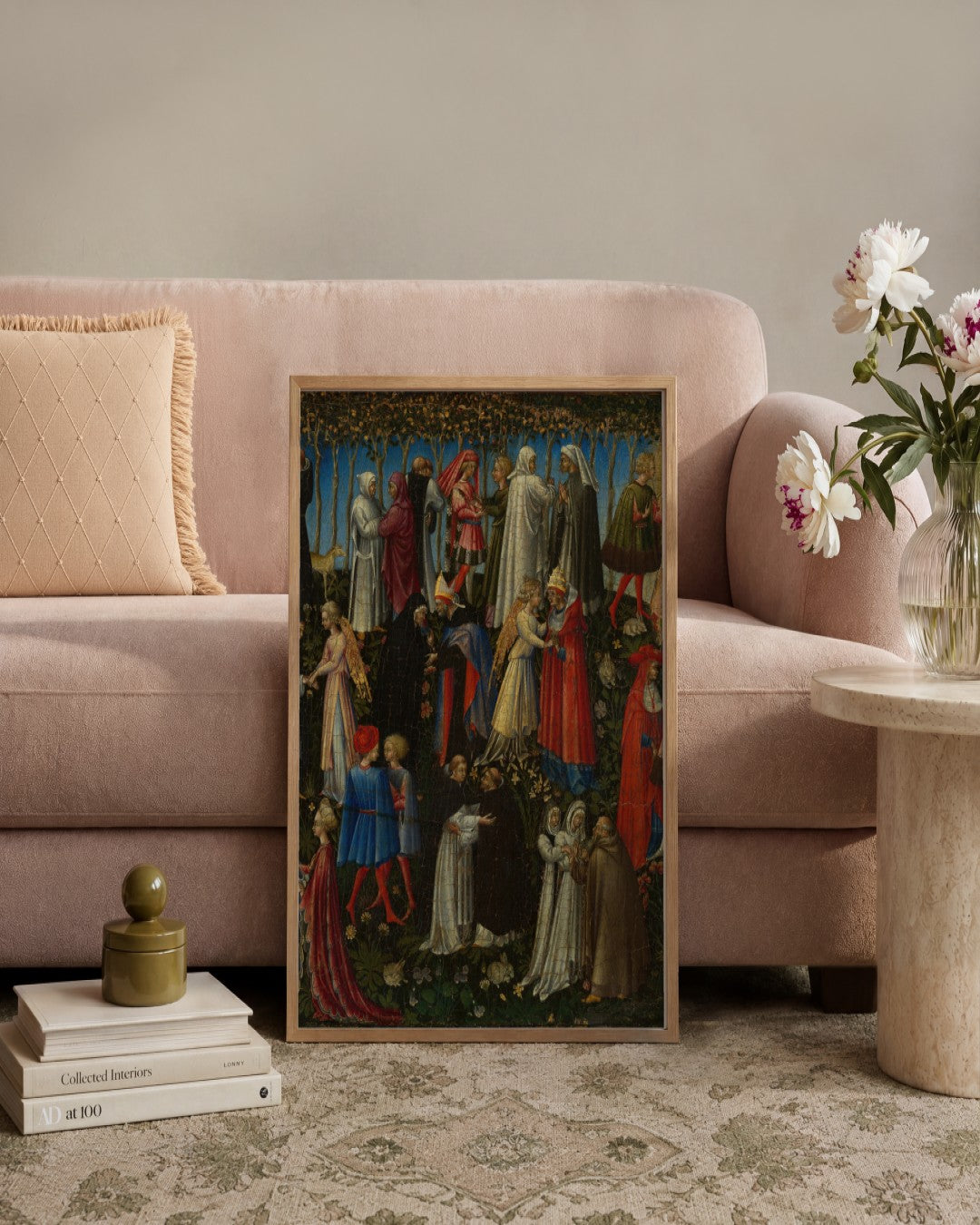 Renaissance Masters - Renaissance Masterpiece No. 398 - framed print in a styled room
