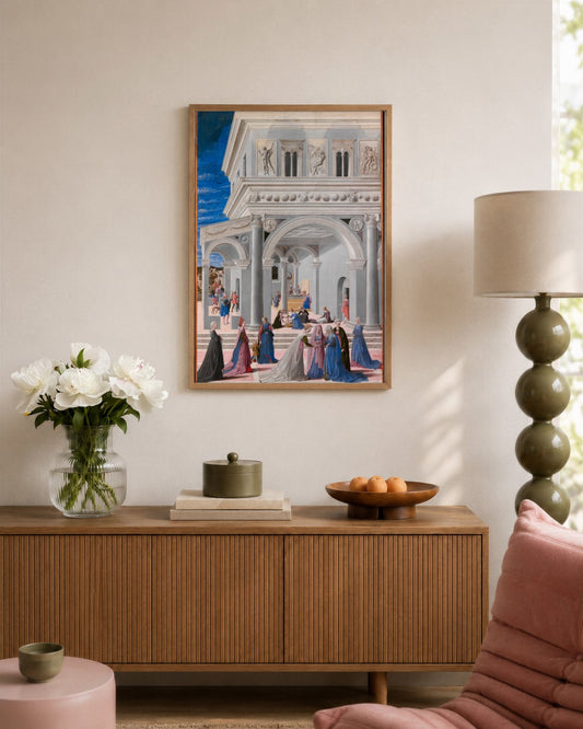 Renaissance Masters - Renaissance Masterpiece No. 166 - framed print in a styled room