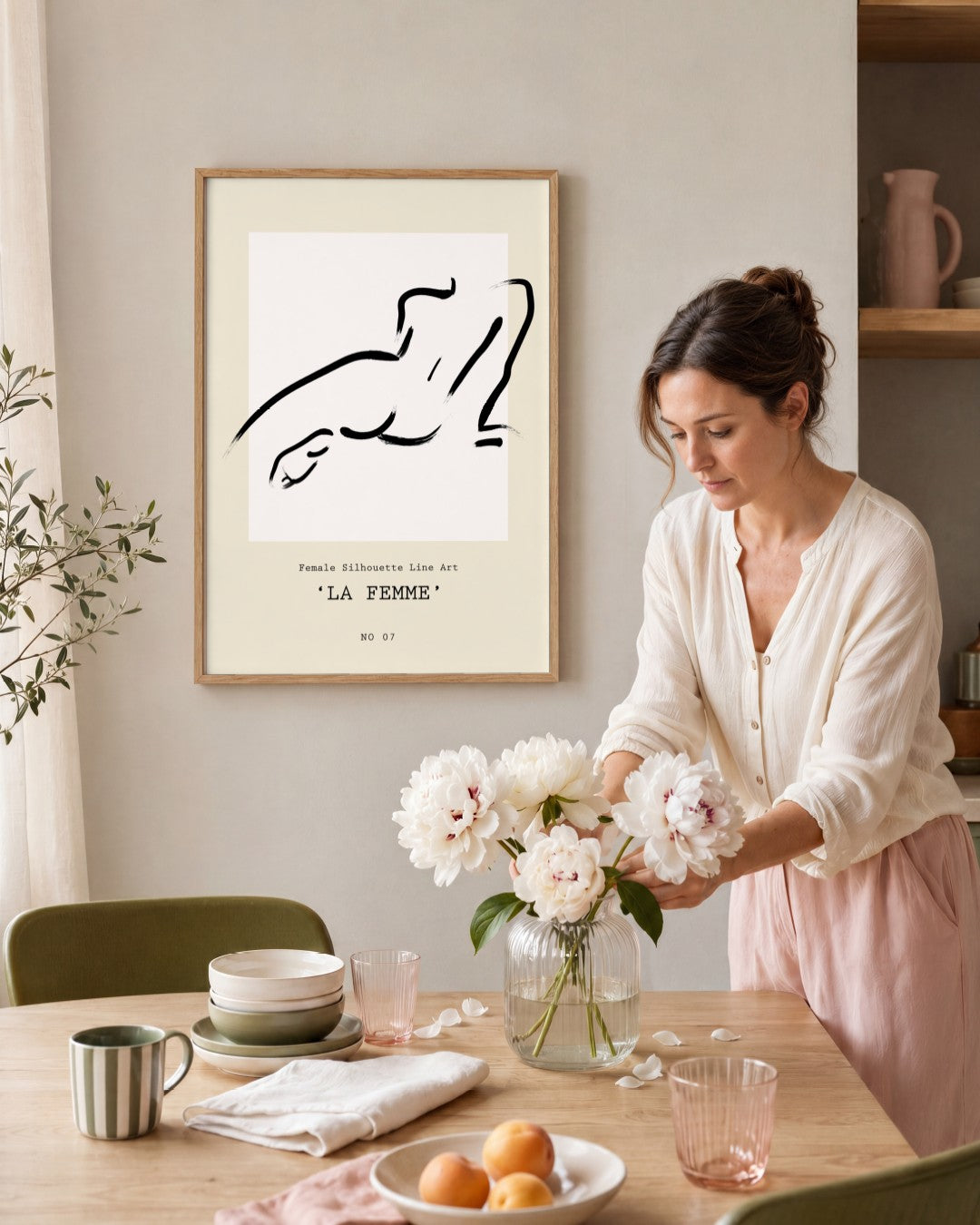 SENT Studio - Bohemian Poster No. 54 - framed print in a styled room