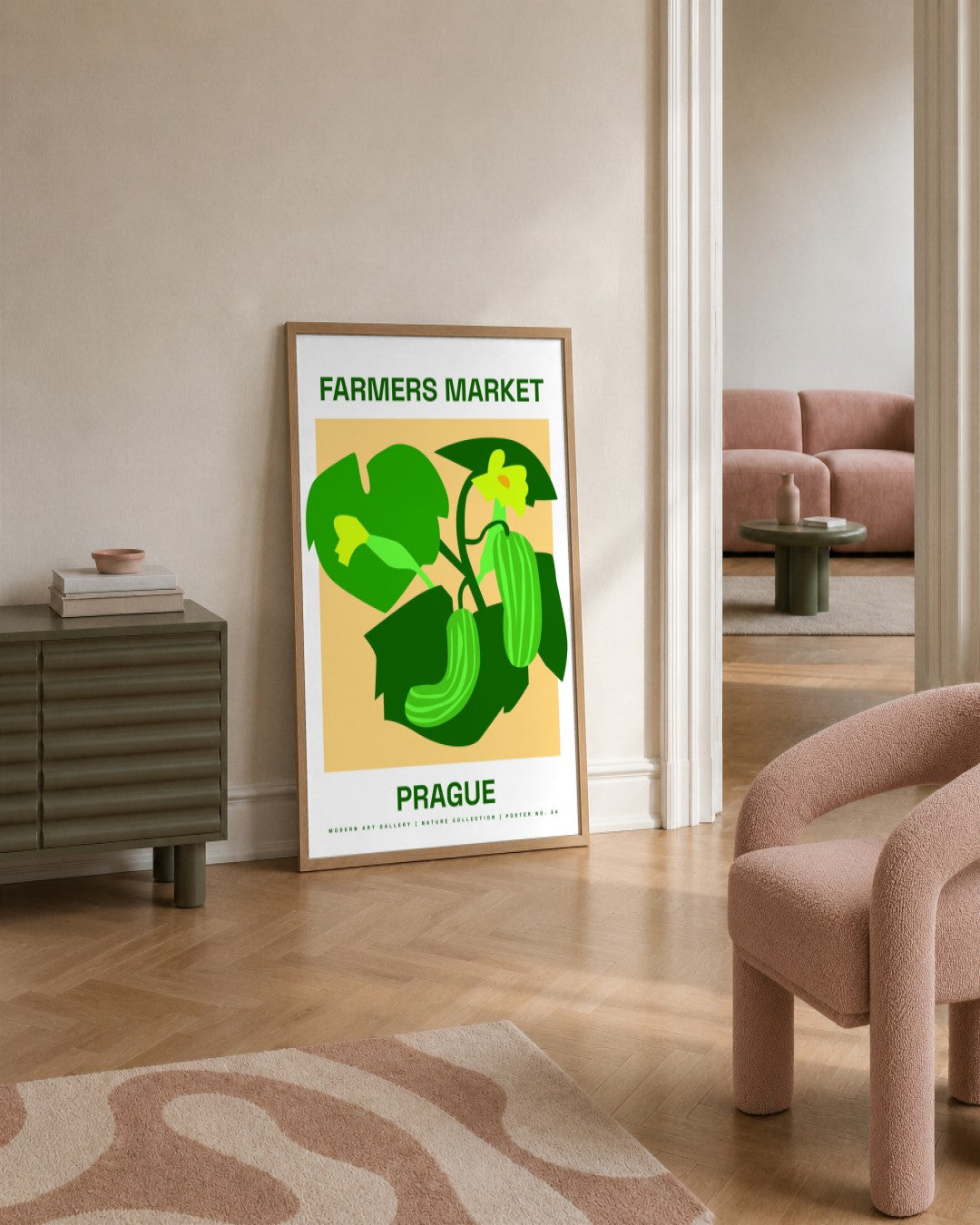 SENT Studio - Artistic Poster No. 34 - framed print in a styled room