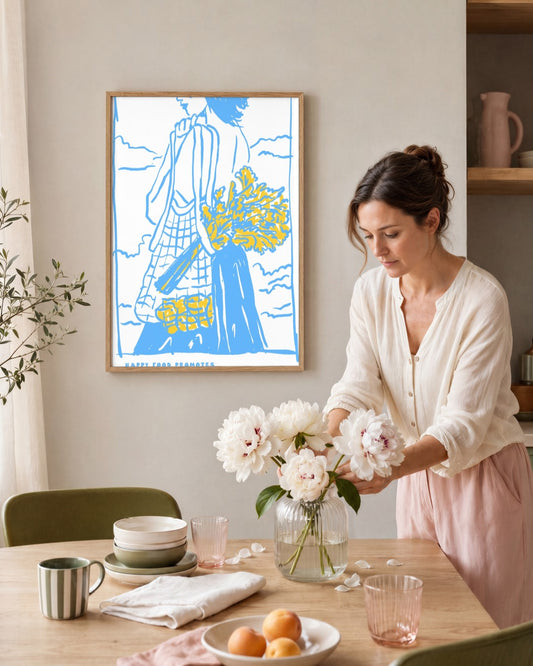 SENT Studio - Cravings Poster No. 48 - framed print in a styled room