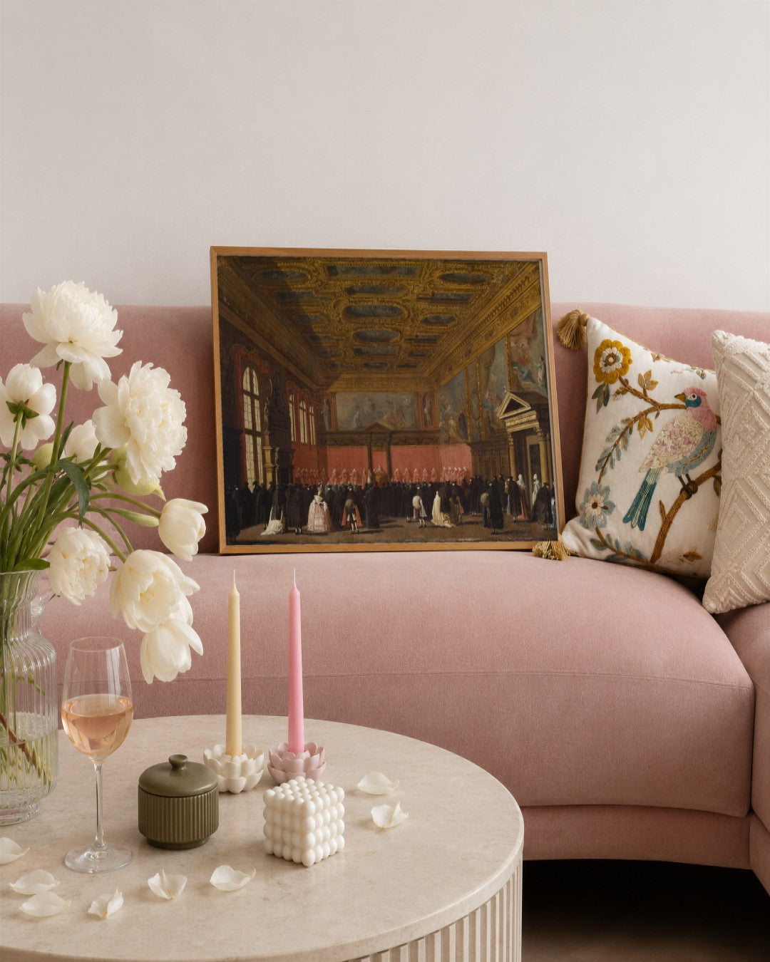 Renaissance Masters - Renaissance Masterpiece No. 69 - framed print in a styled room